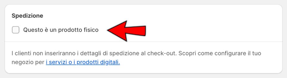 Step 2 per inserire e vendere prodotti digitali su Shopify