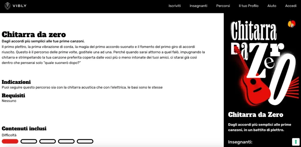 Storytelling marketing esempi: copy del corso