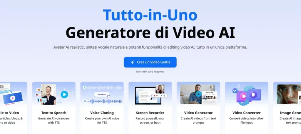 Creare avatar con DeepBrain AI