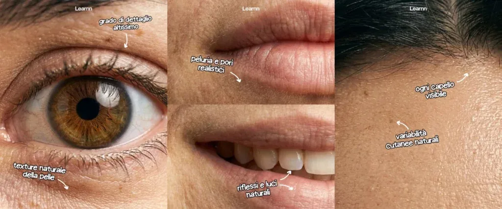 Dettagli di un'immagine iper realistica generata con Google Nano Banana