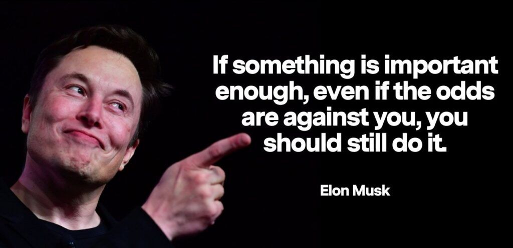Frase di Elon Musk che dice 