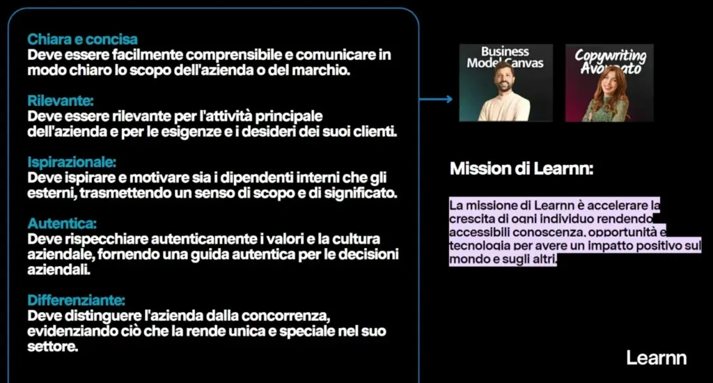 Esempio mission di Learnn