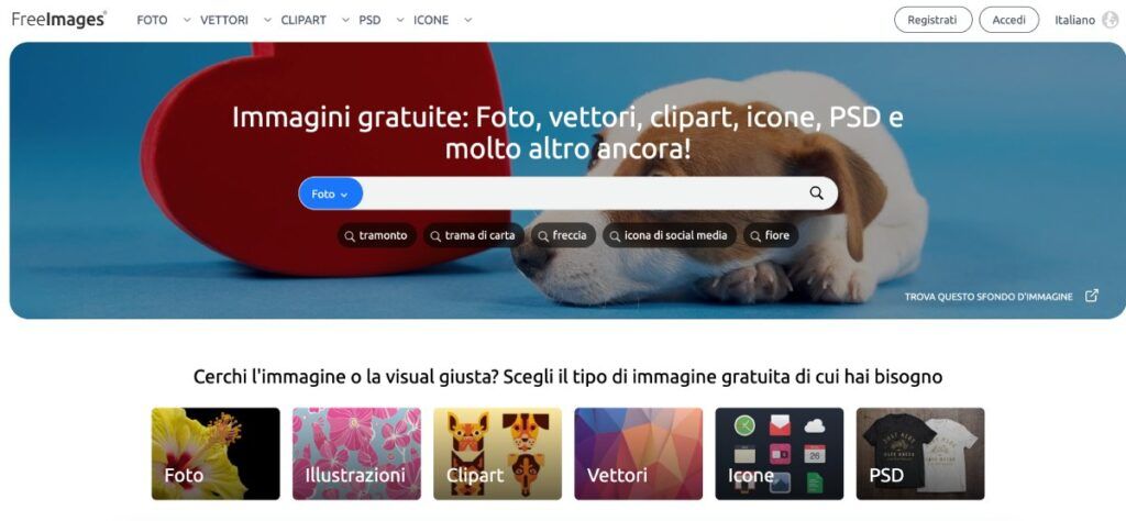 Foto, vettori, clipart e icone sul sito FreeImages