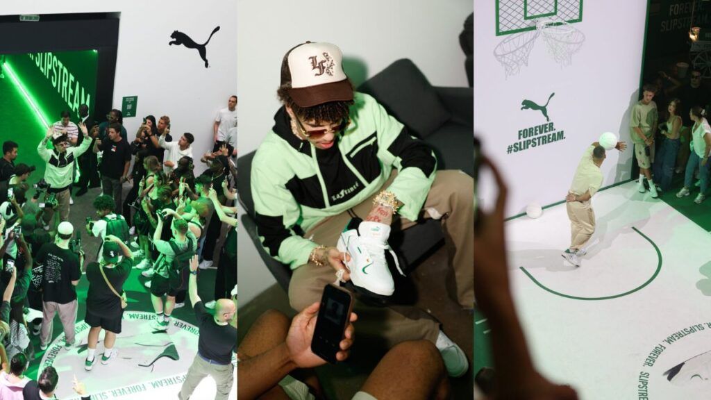 Screenshot del video di presentazione con LaMelo Ball delle scarpe PUMA Slipstream