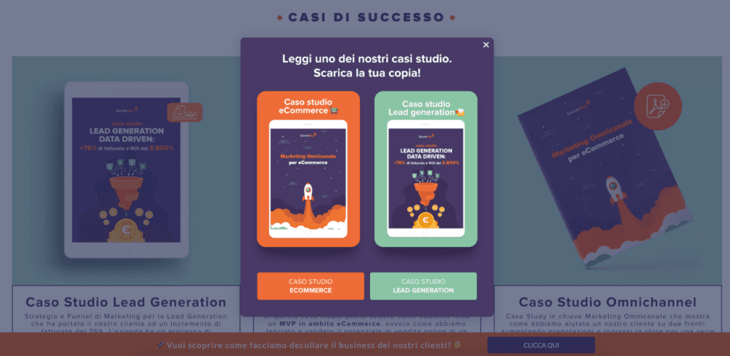Casi studio scaricabili dal sito di Secret Key