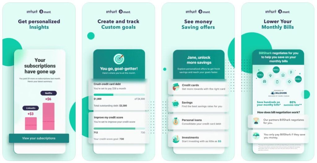 Mint: Budget & Track Bills è un'app per la gestione delle spese e delle entrate