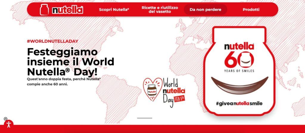 Pagina di presentazione World Nutella Day