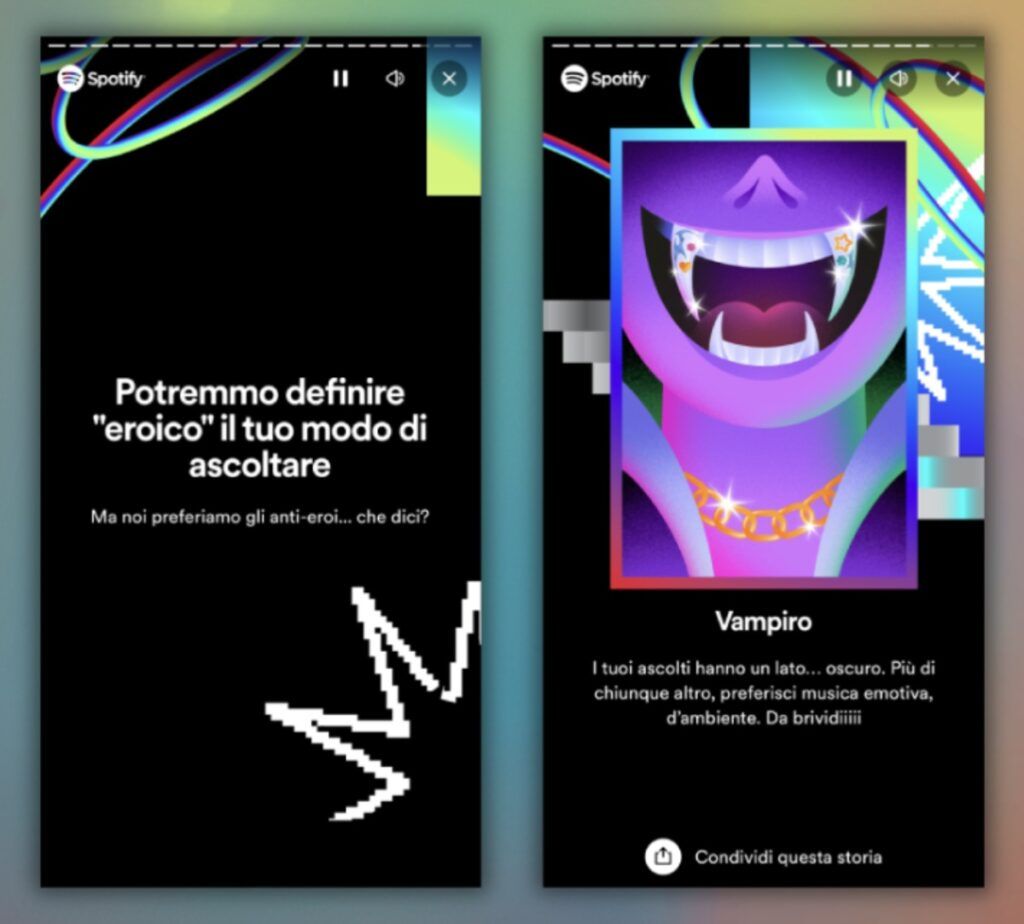 Spotify Wrapped mostra la personalità musicale dell'utente