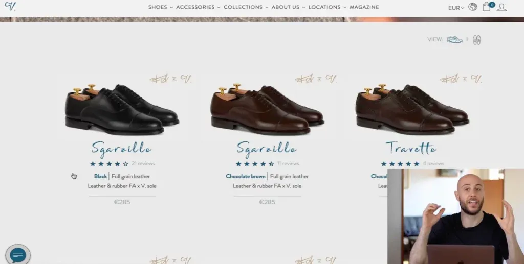 Pricing di Velasca esempio e-commerce