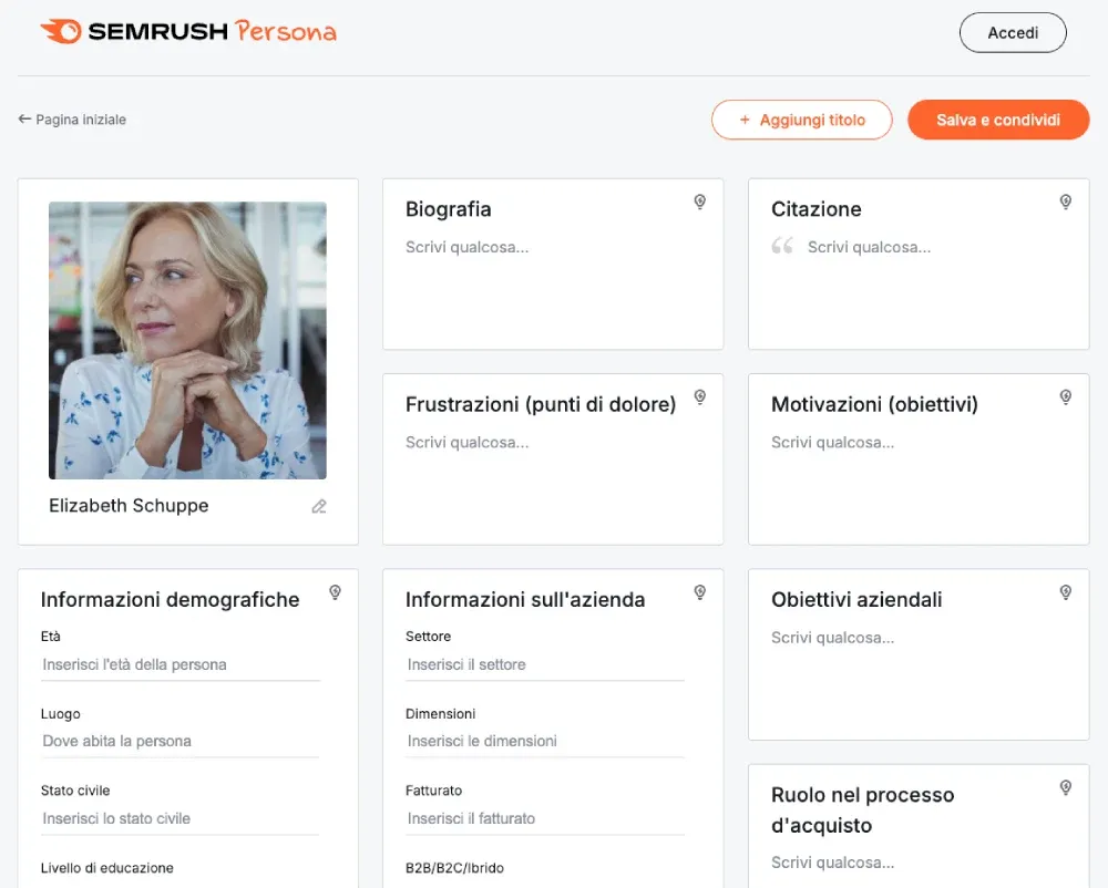 Semrush Persona