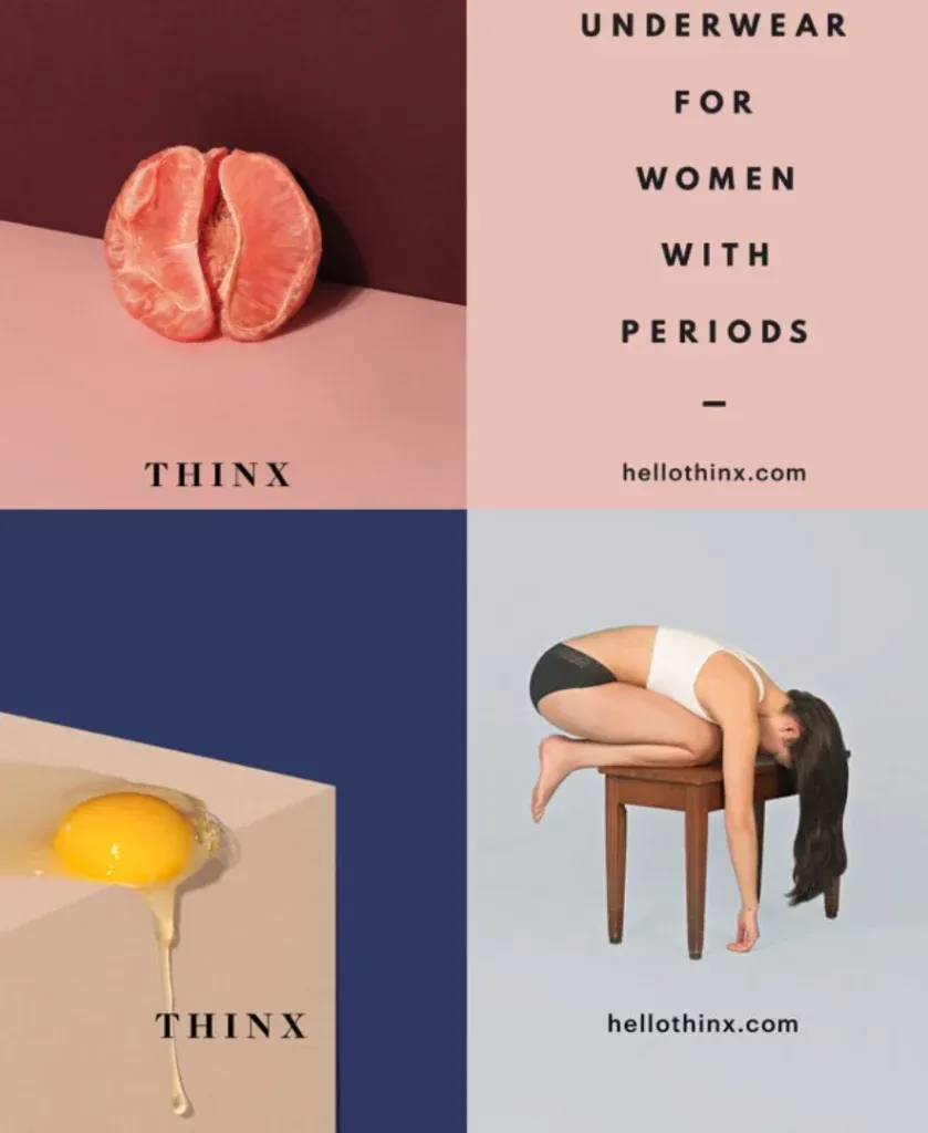 Pubblicità tabù: la campagna del 2015 di Thinx è diretta con il claim 