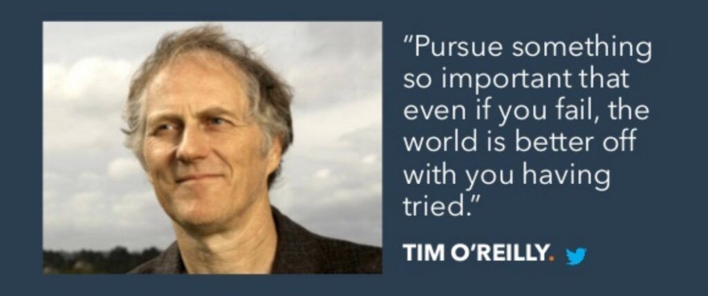 Frase di Tim O'Reilly che dice 